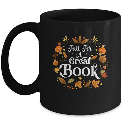 Fall For A Great Book Reading Librarian Autumn Teacher Mug | siriusteestore