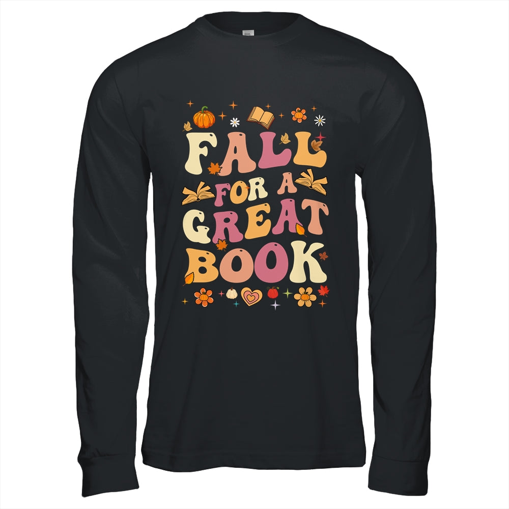 Fall For A Great Book Reading Teacher Librarian Thanksgiving Shirt & Hoodie | siriusteestore
