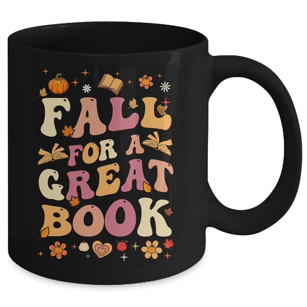 Fall For A Great Book Reading Teacher Librarian Thanksgiving Mug | siriusteestore