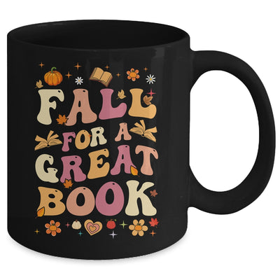 Fall For A Great Book Reading Teacher Librarian Thanksgiving Mug | siriusteestore