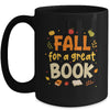 Fall For Great Reading Book Autumn Bookworm Teacher Reader Mug | siriusteestore