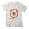 Fall For Jesus He Never Leaves Fall Autumn Coquette Bow Pumpkin Shirt & Sweatshirt | siriusteestore