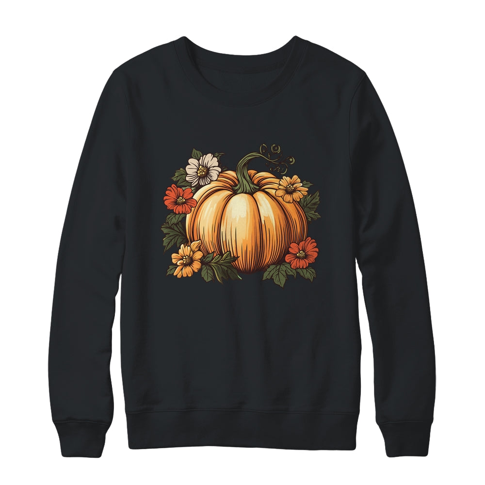 Fall For Women Vintage Pumpkin Autumn Graphic Thanksgiving Shirt & Sweatshirt | siriusteestore