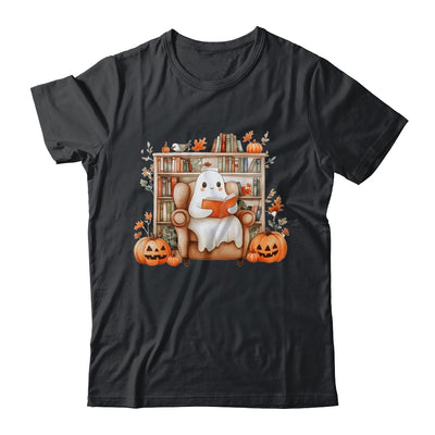 Fall Halloween Cute Ghost Reading Book Spooky Pumpkin Women Shirt & Sweatshirt | siriusteestore
