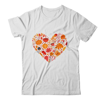 Fall Heart Women Pumpkin Halloween Thanksgiving Heart Shirt & Sweatshirt | siriusteestore