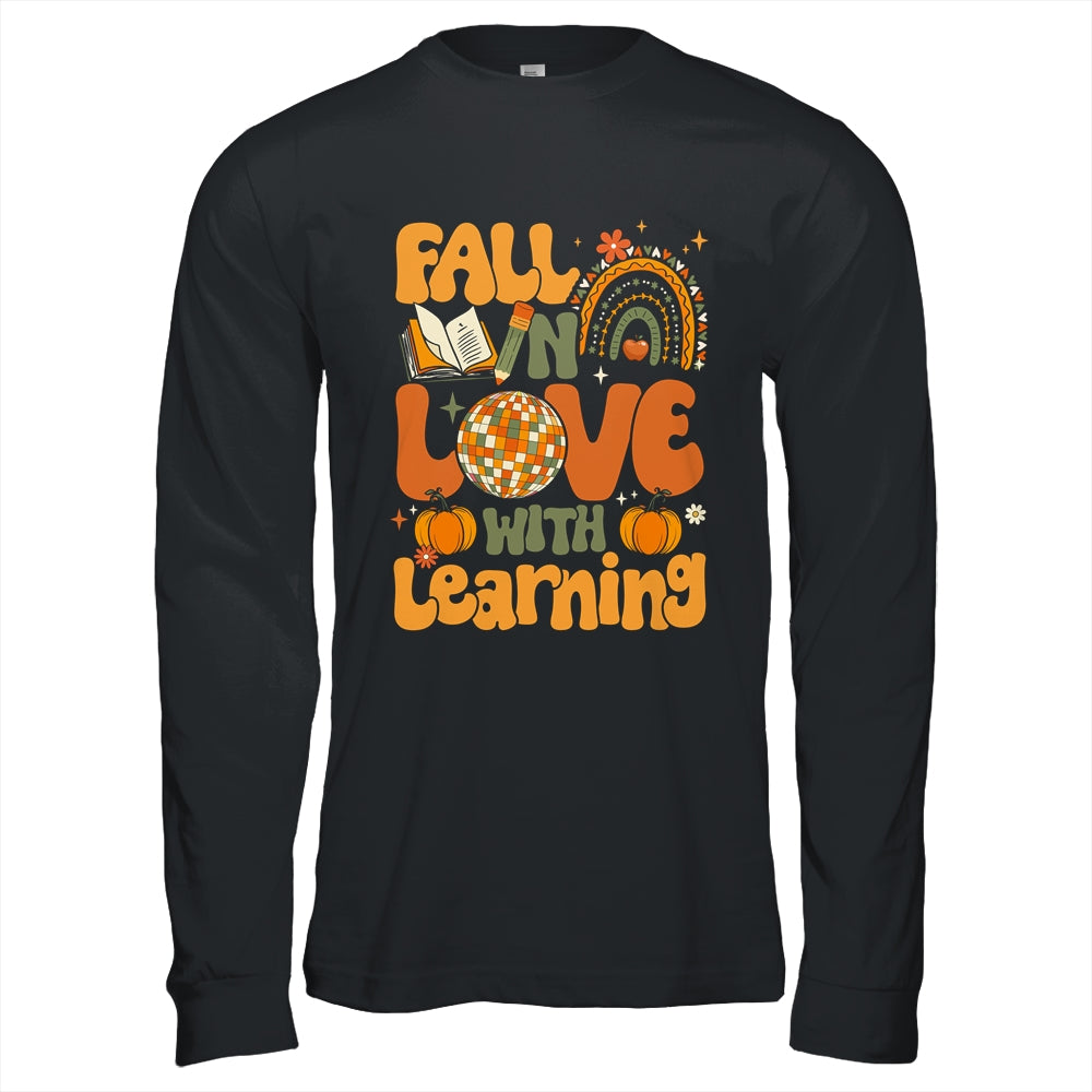 Fall In Love With Learning Autum Thanksgiving Teacher Kids Shirt & Hoodie | siriusteestore