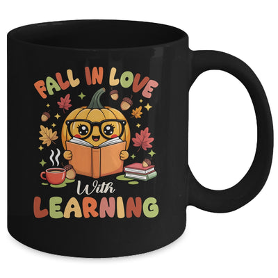 Fall In Love With Learning Autum Thanksgiving Teacher Women Mug | siriusteestore