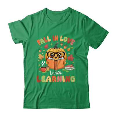 Fall In Love With Learning Autum Thanksgiving Teacher Women Shirt & Sweatshirt | siriusteestore
