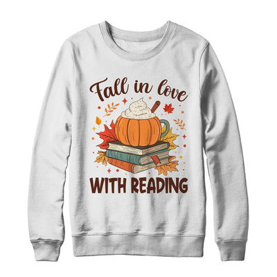 Fall In Love With Reading Autumn Librarian Cute Book Lover Shirt & Sweatshirt | siriusteestore