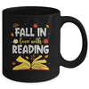 Fall In Love With Reading Fall Leaves Autumn Thanksgiving Mug | siriusteestore