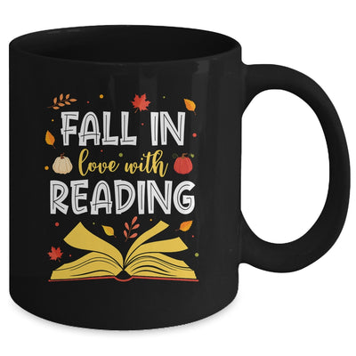Fall In Love With Reading Fall Leaves Autumn Thanksgiving Mug | siriusteestore