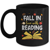 Fall In Love With Reading Fall Leaves Autumn Thanksgiving Mug | siriusteestore