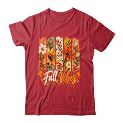 Fall Vibes Autumn Women Floral Retro Fall Flowers Boho Daisy Shirt & Sweatshirt | siriusteestore