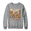 Fall Vibes Pumpkin Girls Autumn Vibes Scarecrow Thanksgiving Shirt & Sweatshirt | siriusteestore