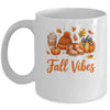 Fall Vibes Pumpkin Spice Latte Autumn For Kids Womens Mug | siriusteestore