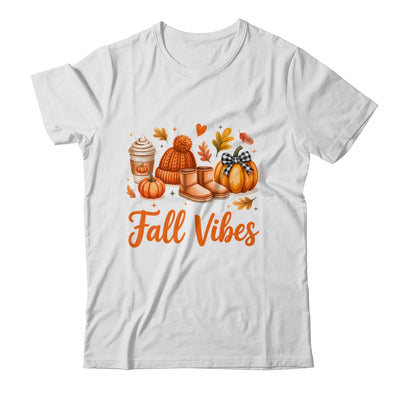 Fall Vibes Pumpkin Spice Latte Autumn For Kids Womens Shirt & Hoodie | siriusteestore
