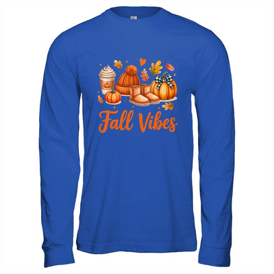 Fall Vibes Pumpkin Spice Latte Autumn For Kids Womens Shirt & Hoodie | siriusteestore