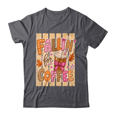 Fallin' For Coffee Autumn Fall Season Coffee Checkerboard Shirt & Sweatshirt | siriusteestore
