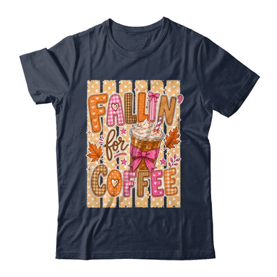 Fallin' For Coffee Autumn Fall Season Coffee Checkerboard Shirt & Sweatshirt | siriusteestore