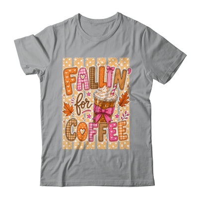 Fallin' For Coffee Autumn Fall Season Coffee Checkerboard Shirt & Sweatshirt | siriusteestore