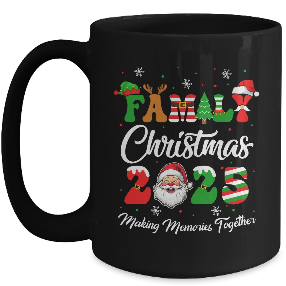 Family 2025 Christmas Matching Outfits Team Santa Elf Squad Mug | siriusteestore