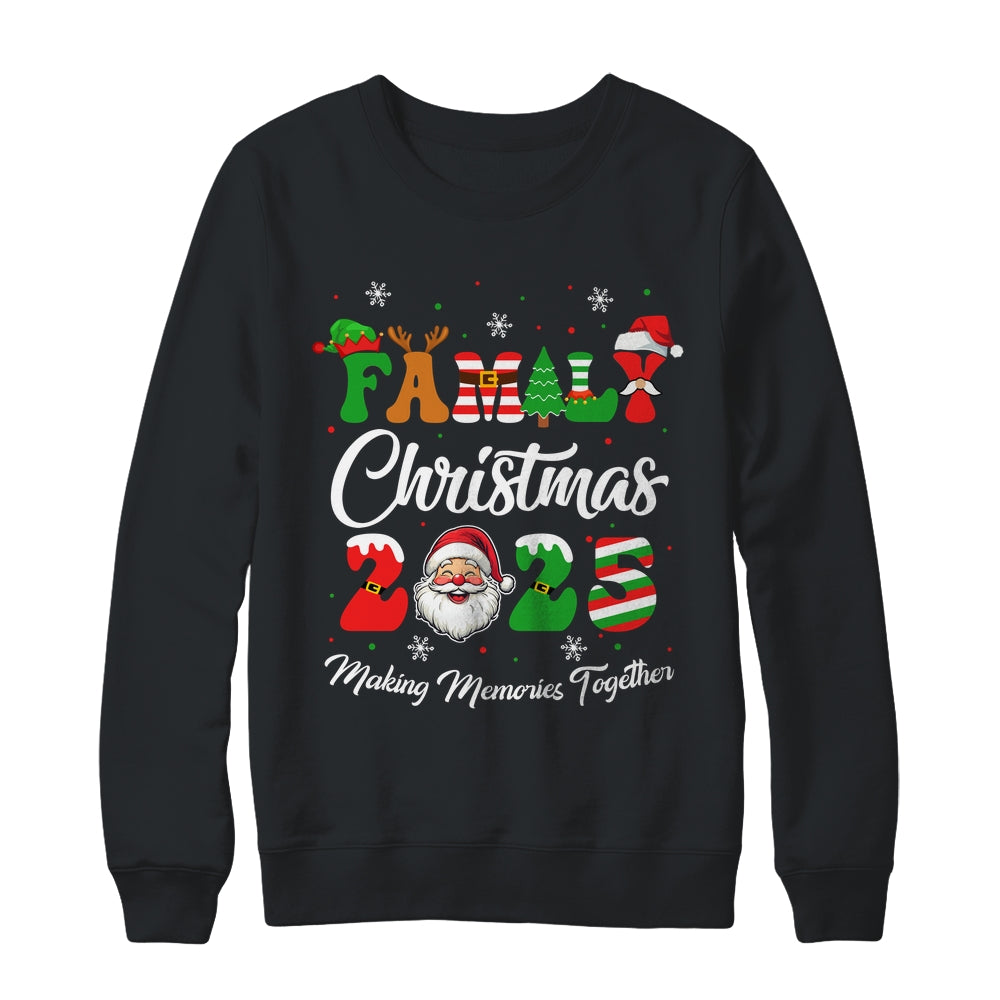 Family 2025 Christmas Matching Outfits Team Santa Elf Squad Shirt & Sweatshirt | siriusteestore