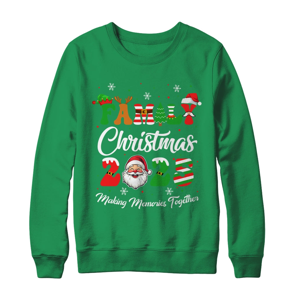 Family 2025 Christmas Matching Outfits Team Santa Elf Squad Shirt & Sweatshirt | siriusteestore