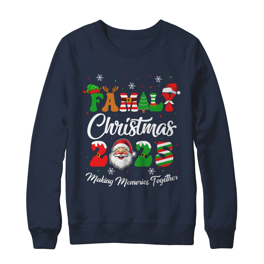 Family 2025 Christmas Matching Outfits Team Santa Elf Squad Shirt & Sweatshirt | siriusteestore