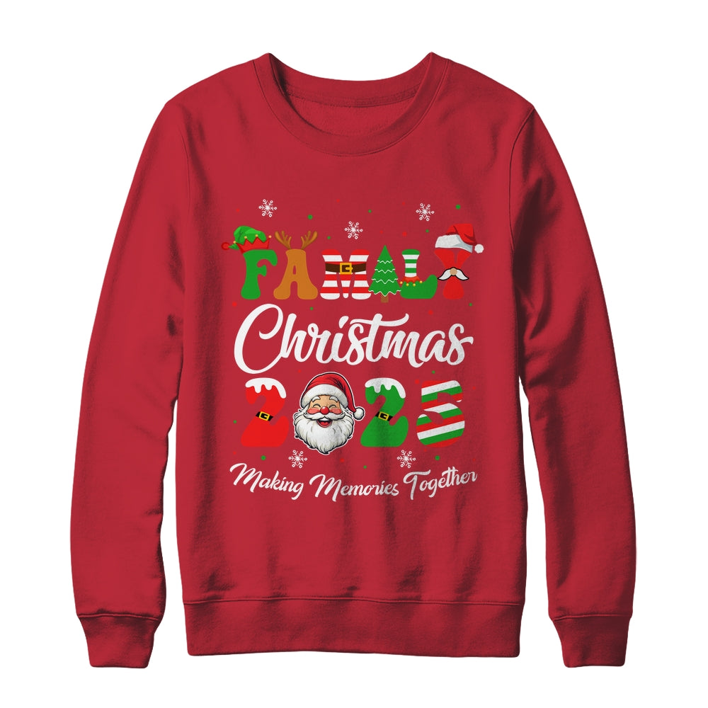 Family 2025 Christmas Matching Outfits Team Santa Elf Squad Shirt & Sweatshirt | siriusteestore
