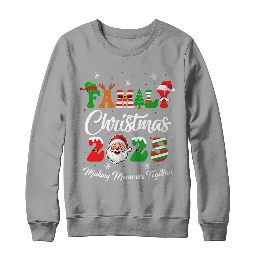 Family 2025 Christmas Matching Outfits Team Santa Elf Squad Shirt & Sweatshirt | siriusteestore