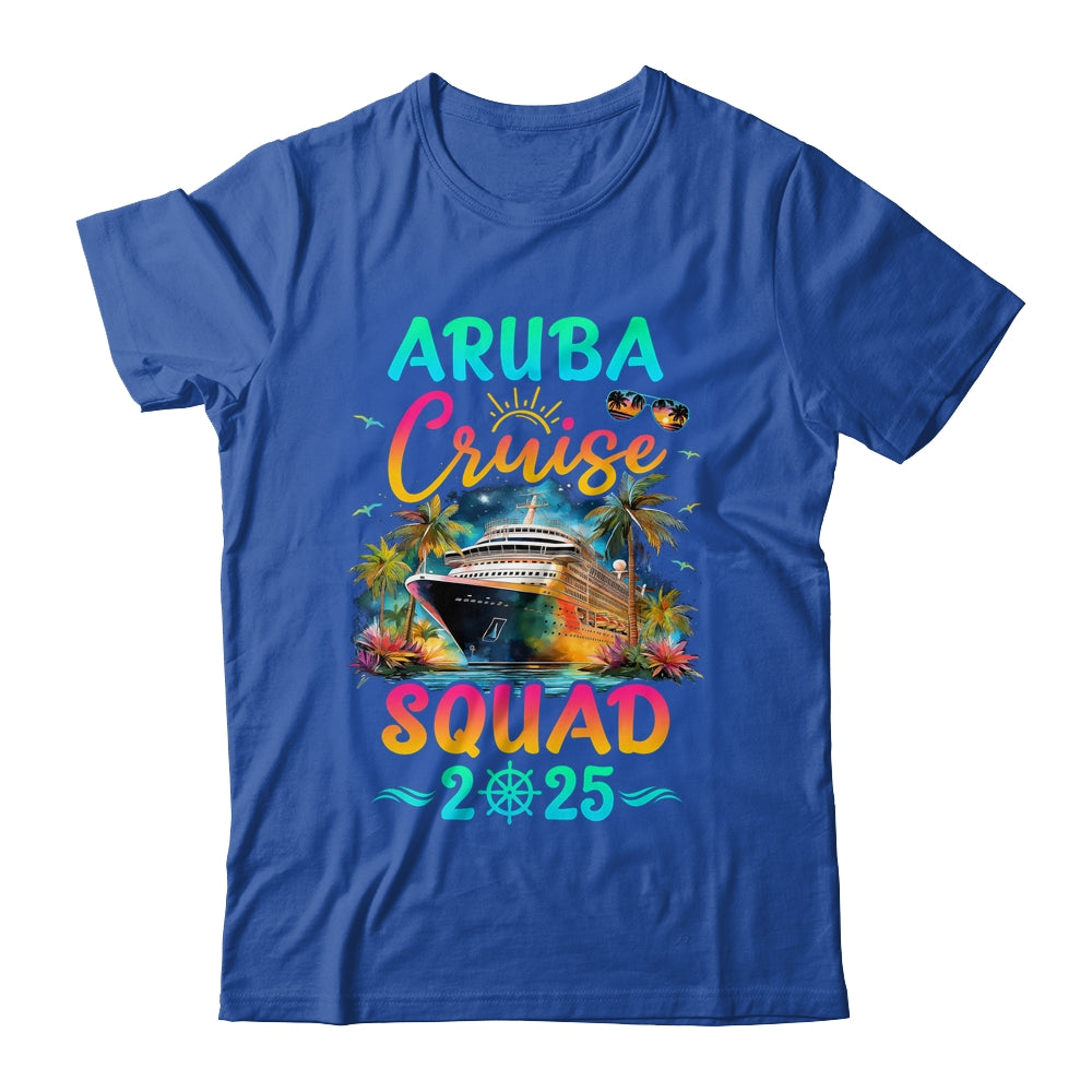 Family Aruba Cruise Squad 2025 Summer Vacation Matching Shirt & Tank Top | siriusteestore