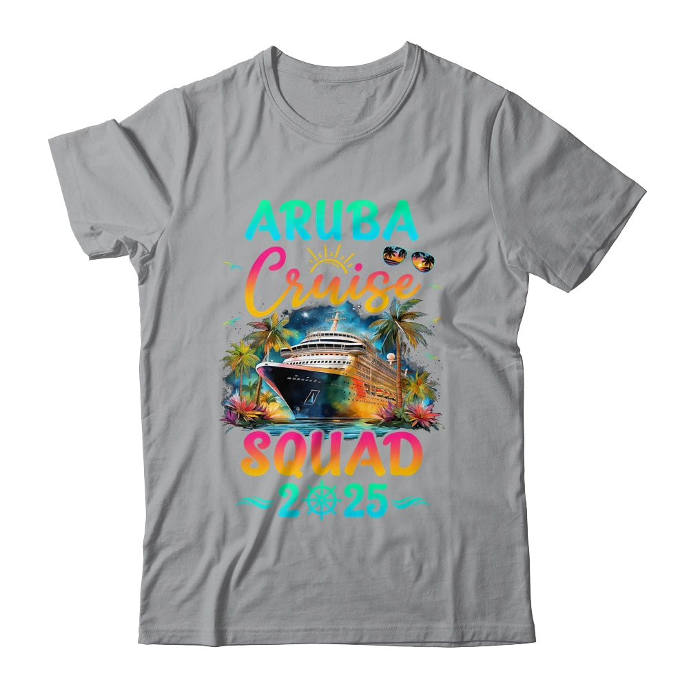 Family Aruba Cruise Squad 2025 Summer Vacation Matching Shirt & Tank Top | siriusteestore