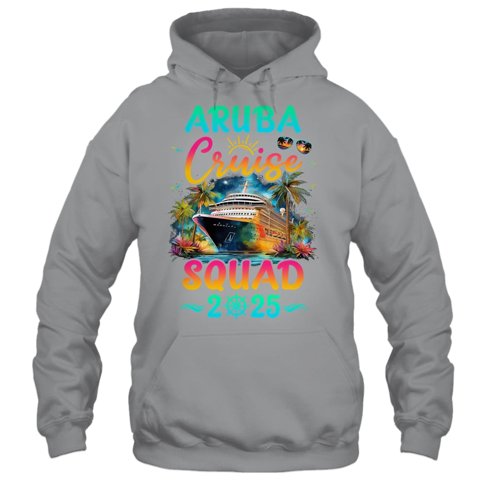 Family Aruba Cruise Squad 2025 Summer Vacation Matching Shirt & Tank Top | siriusteestore