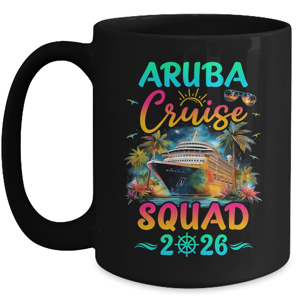 Family Aruba Cruise Squad 2026 Summer Vacation Matching Mug | siriusteestore