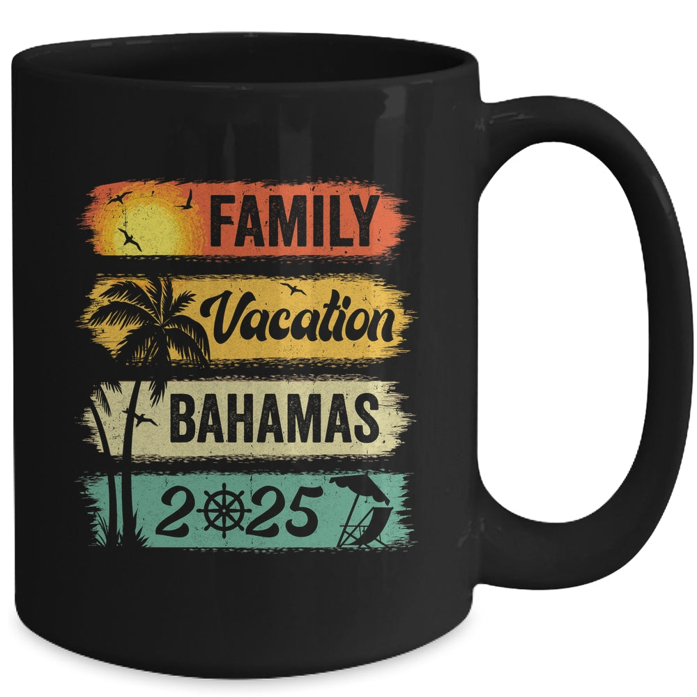 Family Bahamas Vacation 2025 Funny Matching Group Family Mug | siriusteestore