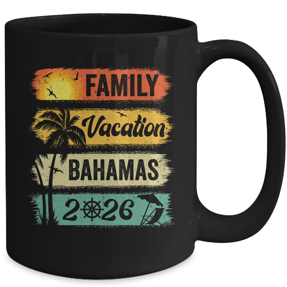 Family Bahamas Vacation 2026 Funny Matching Group Family Mug | siriusteestore