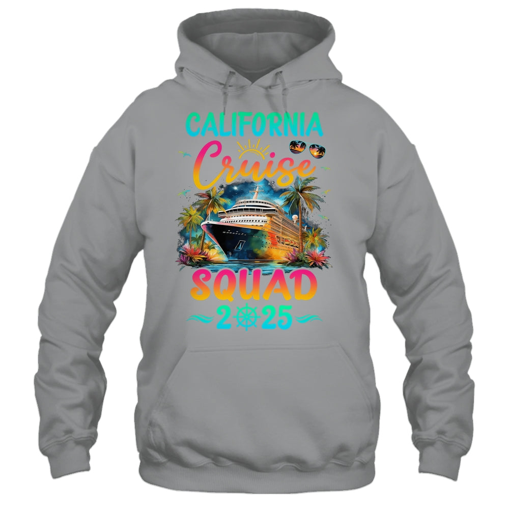 Family California Cruise Squad 2025 Summer Vacation Matching Shirt & Tank Top | siriusteestore
