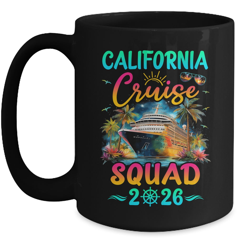 Family California Cruise Squad 2026 Summer Vacation Matching Mug | siriusteestore