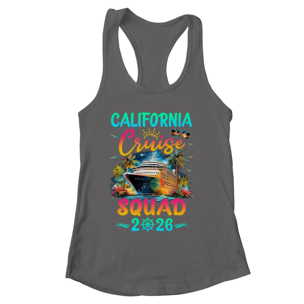 Family California Cruise Squad 2026 Summer Vacation Matching Shirt & Tank Top | siriusteestore