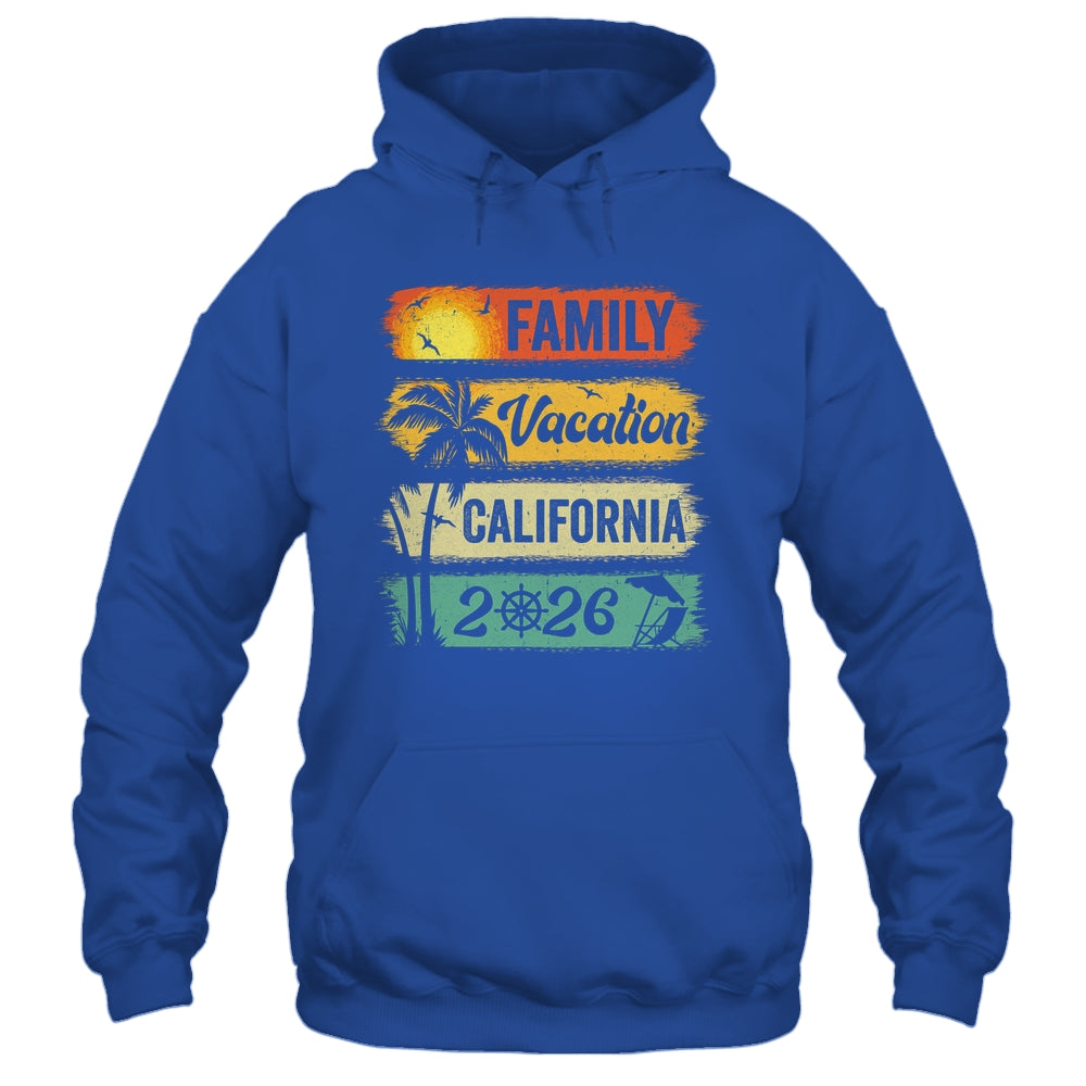 Family California Vacation 2026 Funny Matching Group Family Shirt & Tank Top | siriusteestore