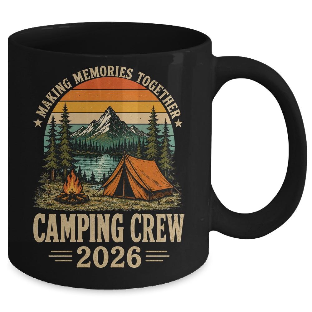 Family Camping Crew 2026 Outdoor Camper Group Matching Trip Mug | siriusteestore