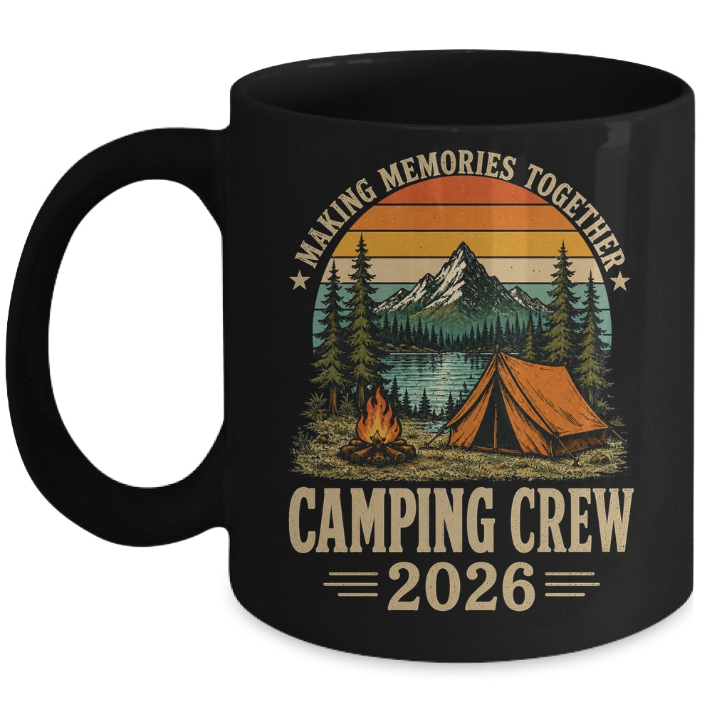 Family Camping Crew 2026 Outdoor Camper Group Matching Trip Mug | siriusteestore