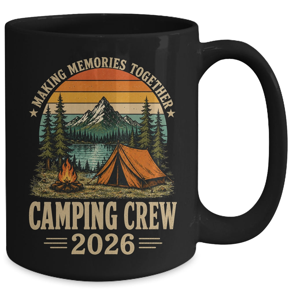 Family Camping Crew 2026 Outdoor Camper Group Matching Trip Mug | siriusteestore