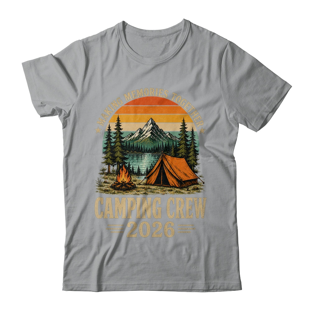 Family Camping Crew 2026 Outdoor Camper Group Matching Trip Shirt & Tank Top | siriusteestore