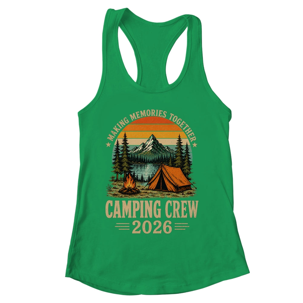 Family Camping Crew 2026 Outdoor Camper Group Matching Trip Shirt & Tank Top | siriusteestore