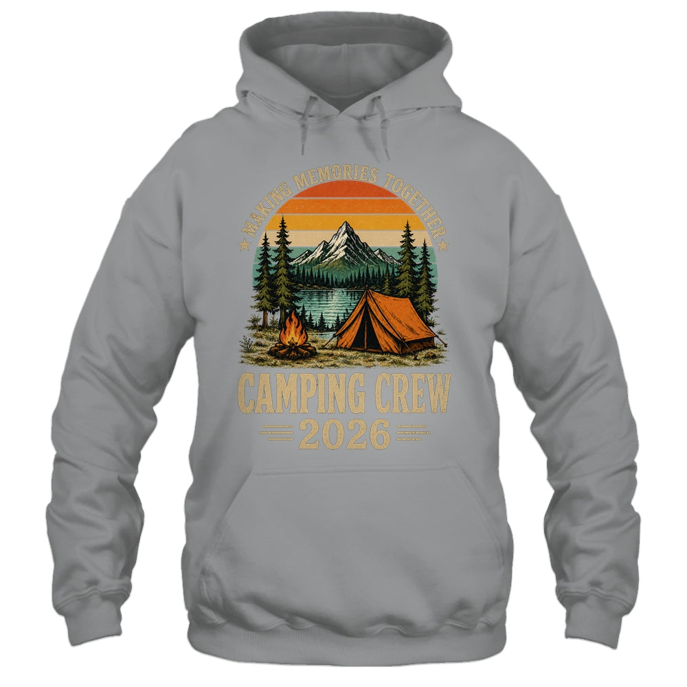 Family Camping Crew 2026 Outdoor Camper Group Matching Trip Shirt & Tank Top | siriusteestore