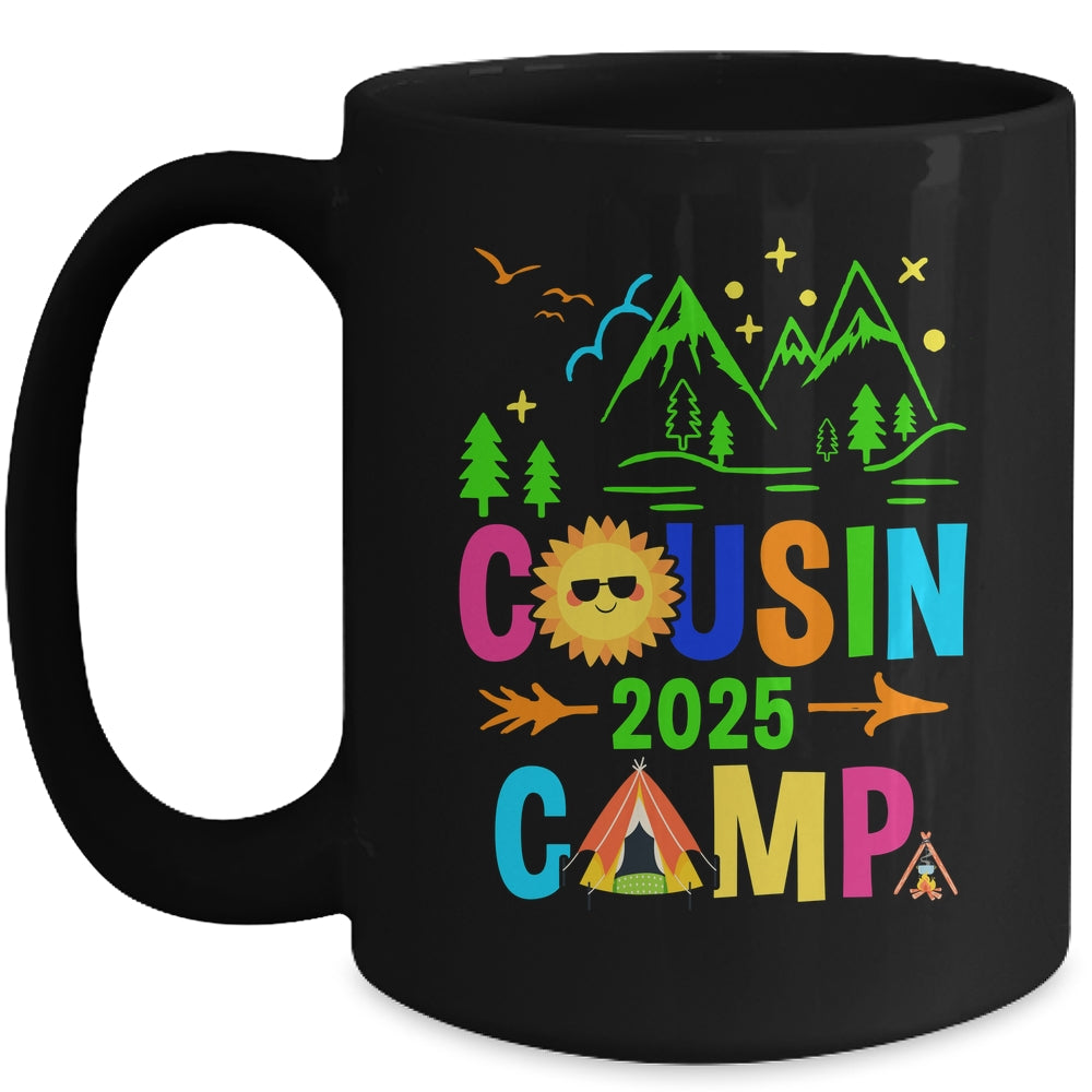 Family Camping Summer Vacation Crew Cousin Camp 2025 Mug | siriusteestore
