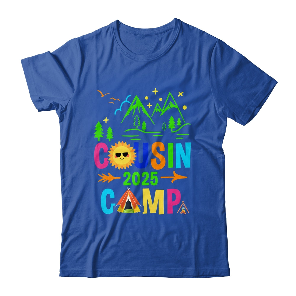 Family Camping Summer Vacation Crew Cousin Camp 2025 Shirt & Tank Top | siriusteestore