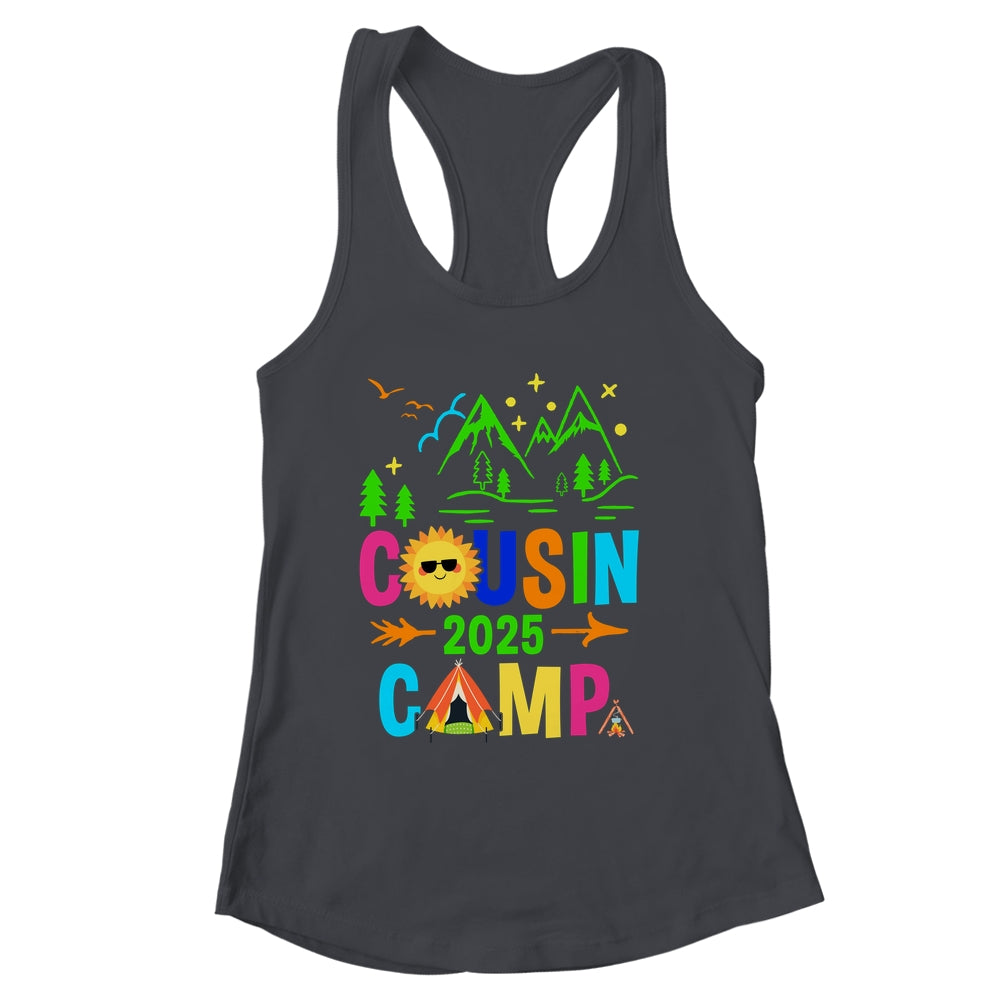 Family Camping Summer Vacation Crew Cousin Camp 2025 Shirt & Tank Top | siriusteestore
