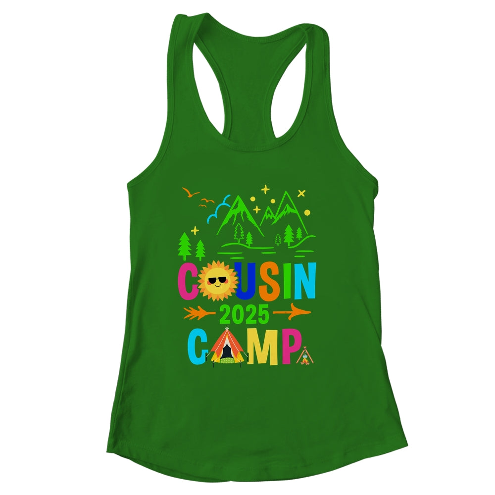 Family Camping Summer Vacation Crew Cousin Camp 2025 Shirt & Tank Top | siriusteestore